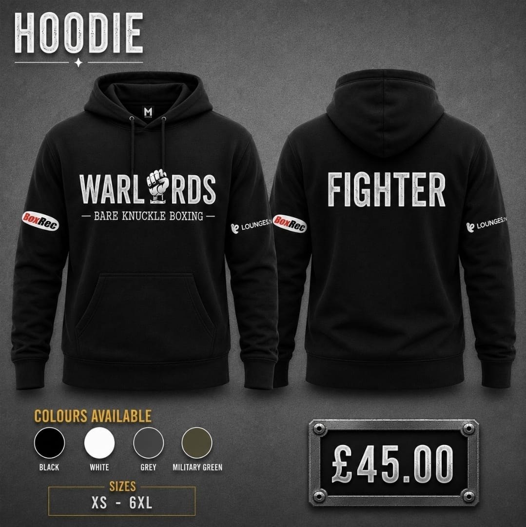 Warlords Fighter Hoodie — exclusive to signed fighters